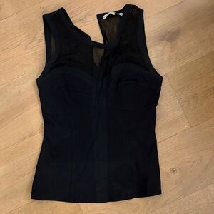 Search for Sanity Black Mesh Stretch Bustier Tank